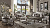 Versailles Silver PU & Antique Platinum Sofa Model 56820 By ACME Furniture